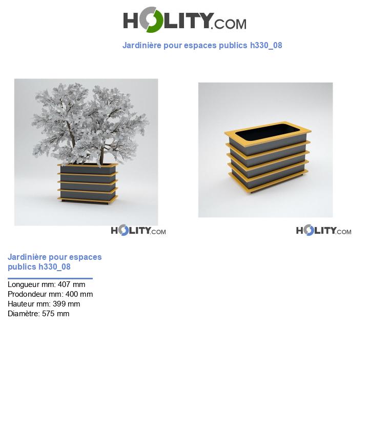 Jardinière pour espaces publics h330_08