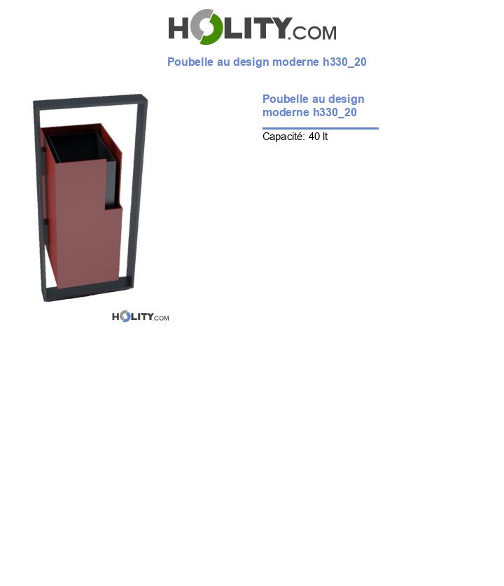 Poubelle au design moderne h330_20