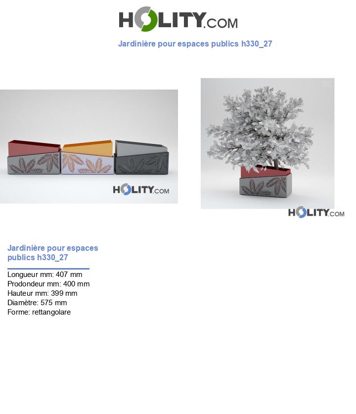 Jardinière pour espaces publics h330_27
