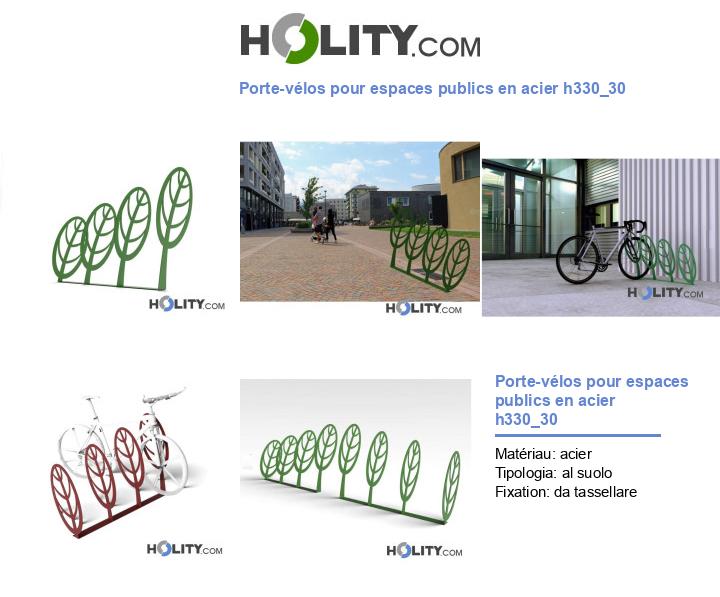 Porte-vélos pour espaces publics en acier h330_30