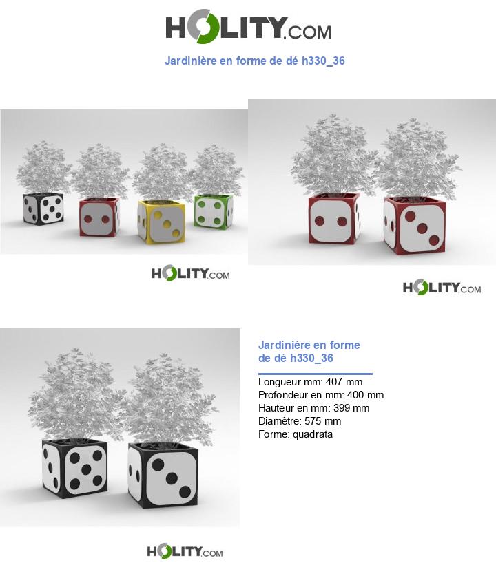 Jardinière en forme de dé h330_36