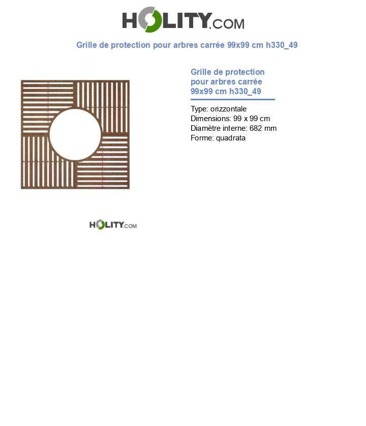 Grille de protection pour arbres carrée 99x99 cm h330_49