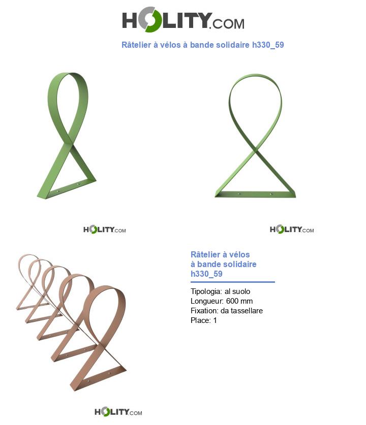 Râtelier à vélos à bande solidaire h330_59