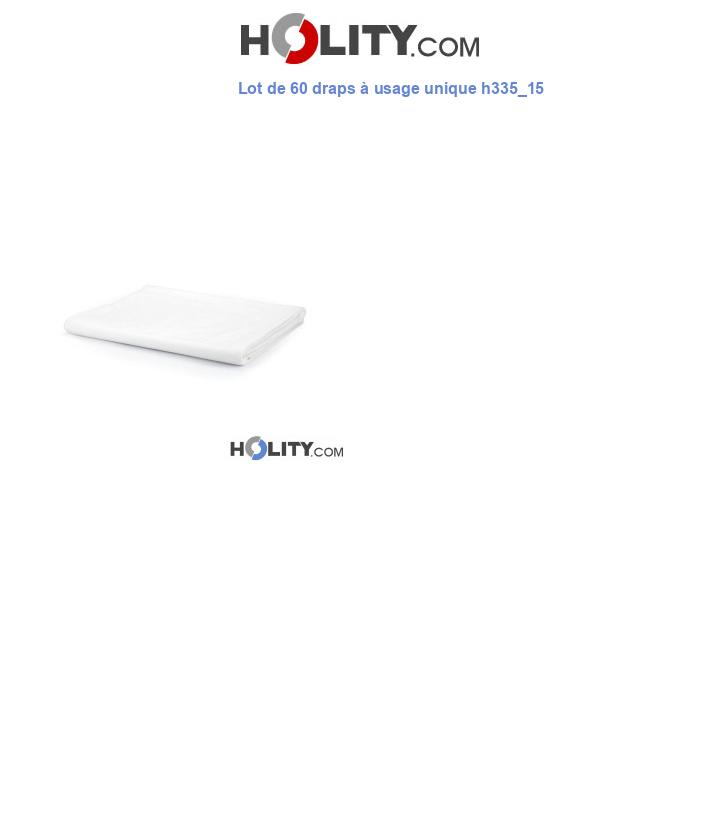Lot de 60 draps à usage unique h335_15