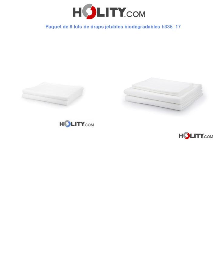 Paquet de 8 kits de draps jetables biodégradables h335_17