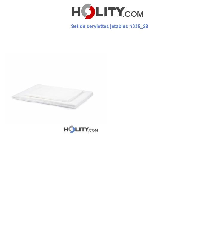 Set de serviettes jetables h335_28