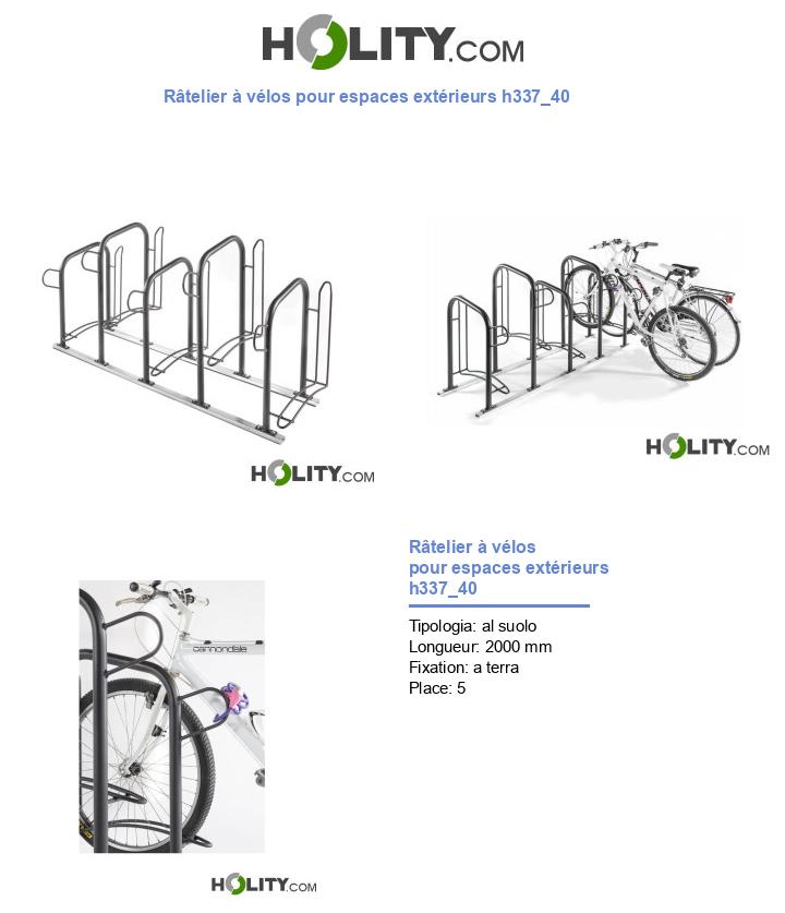 Râtelier à vélos pour espaces extérieurs h337_40