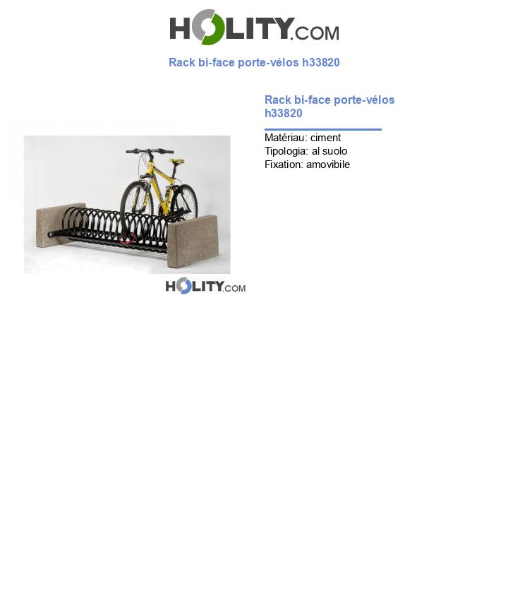 Rack bi-face porte-vélos h33820