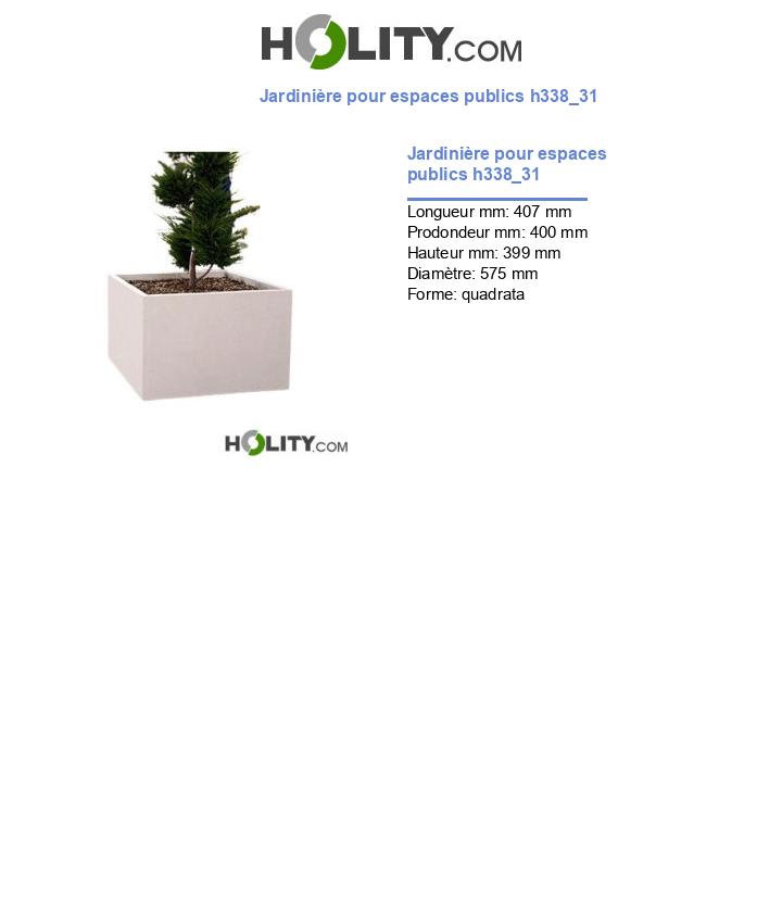 Jardinière pour espaces publics h338_31