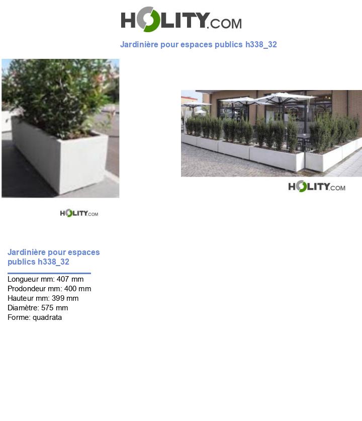 Jardinière pour espaces publics h338_32
