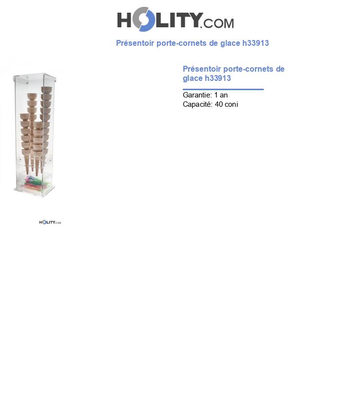 Présentoir porte-cornets de glace h33913