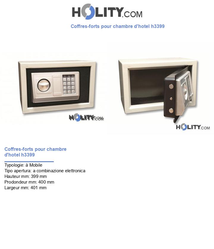 Coffres-forts pour chambre d'hotel h3399