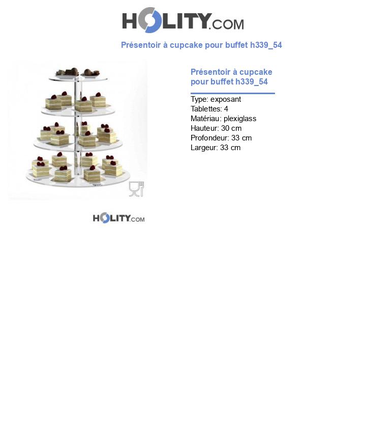 Présentoir à cupcake pour buffet h339_54