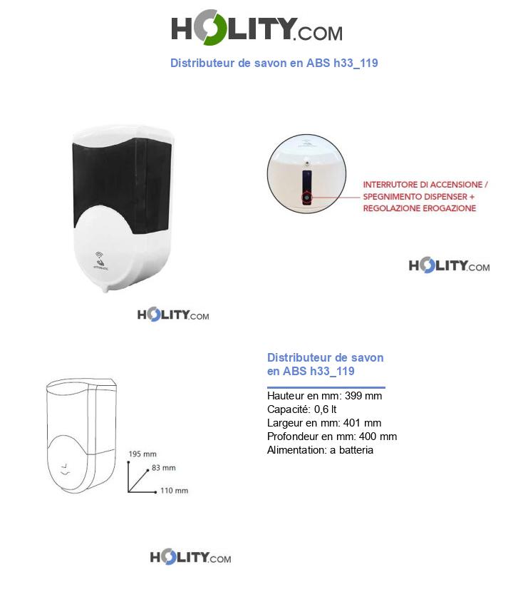 Distributeur de savon en ABS h33_119