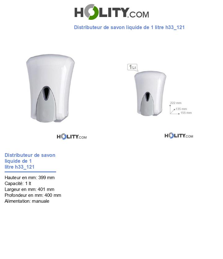 Distributeur de savon liquide de 1 litre h33_121