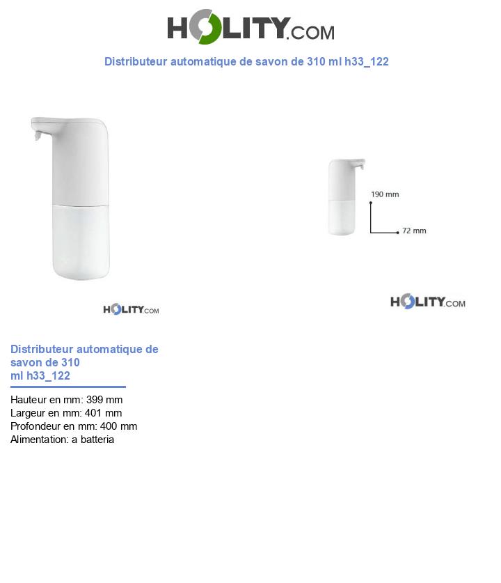 Distributeur automatique de savon de 310 ml h33_122