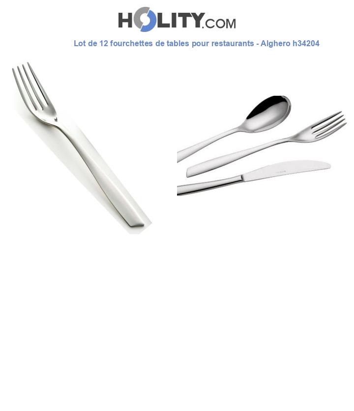 Lot de 12 fourchettes de tables pour restaurants - Alghero h34204