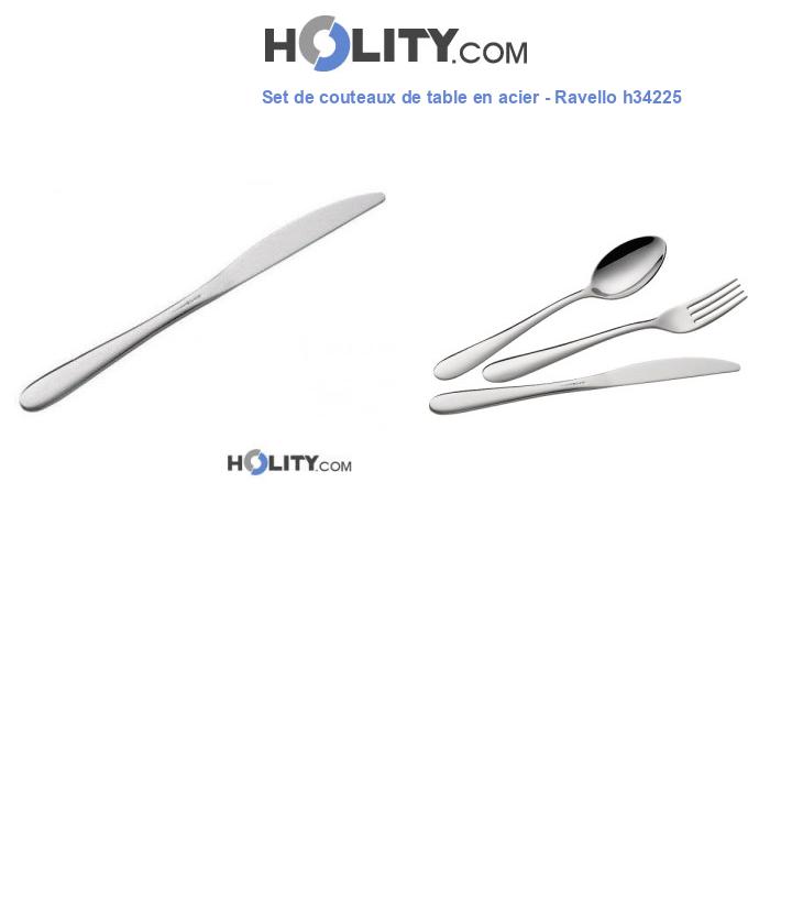 Set de couteaux de table en acier - Ravello h34225