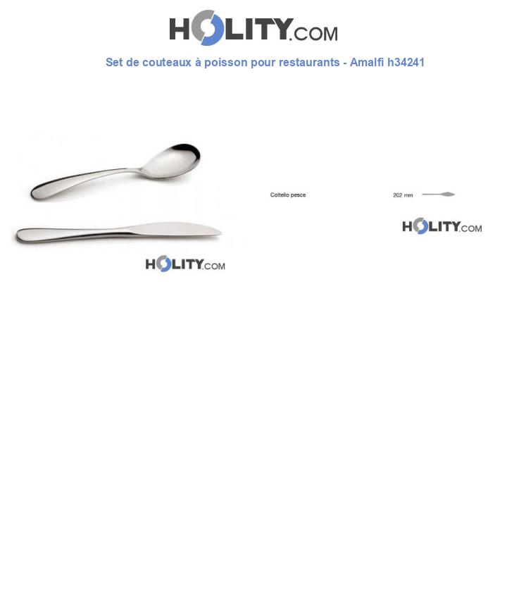 Set de couteaux à poisson pour restaurants - Amalfi h34241