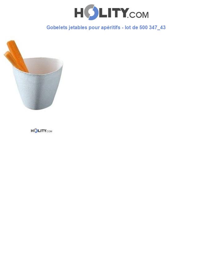 Gobelets jetables pour apéritifs - lot de 500 347_43