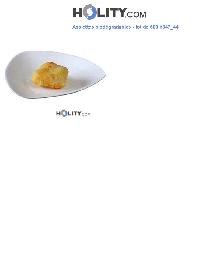 Assiettes biodégradables - lot de 500 h347_44