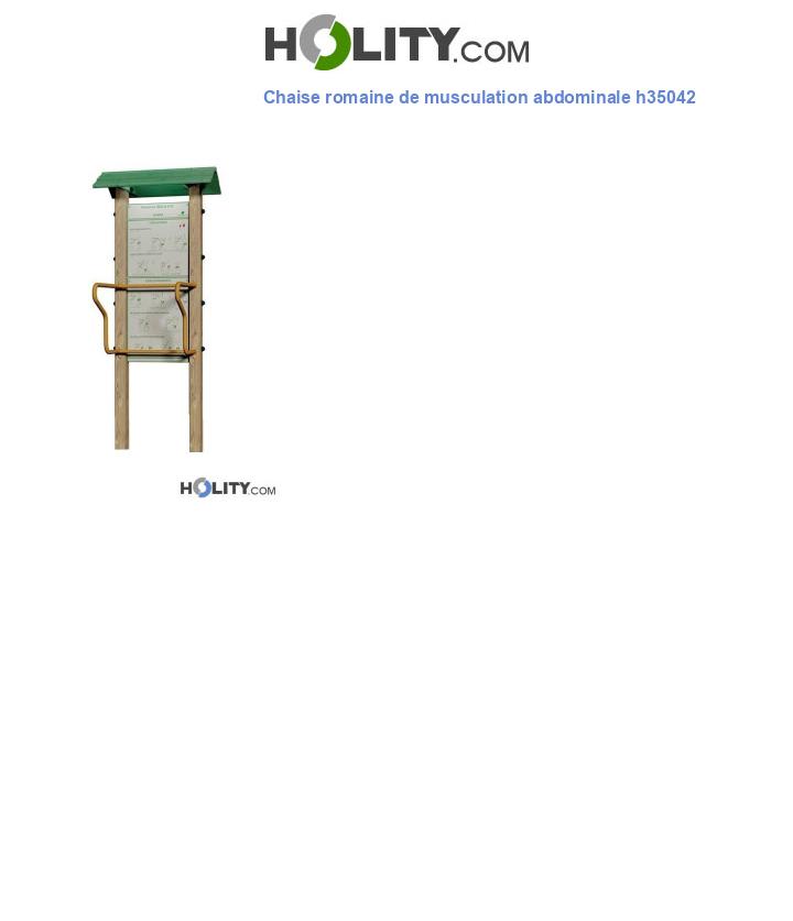 Chaise romaine de musculation abdominale h35042