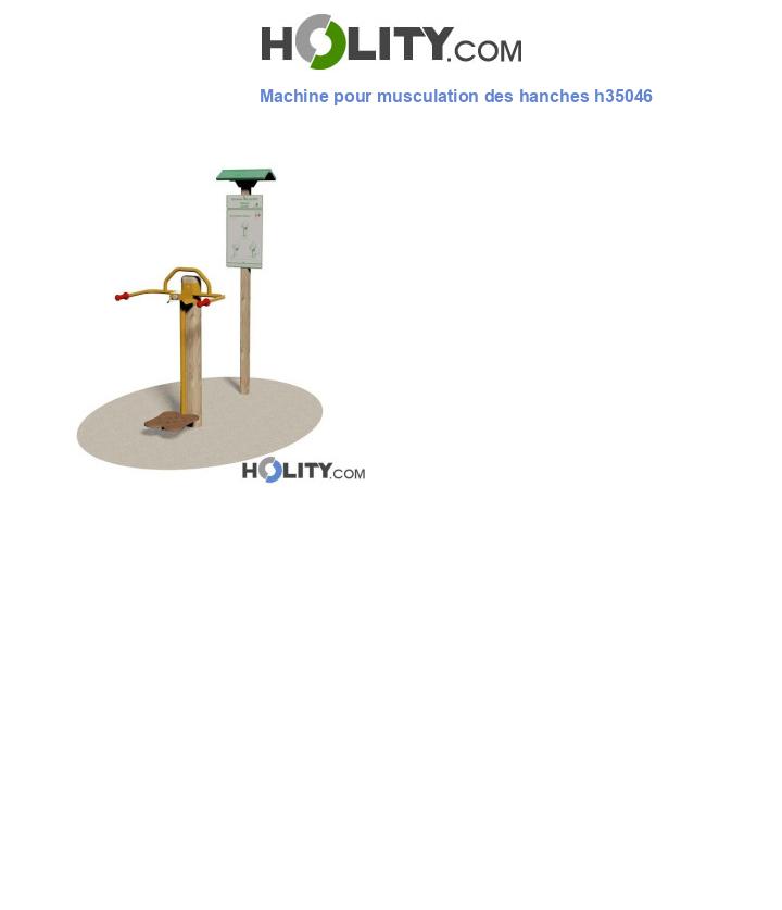 Machine pour musculation des hanches h35046