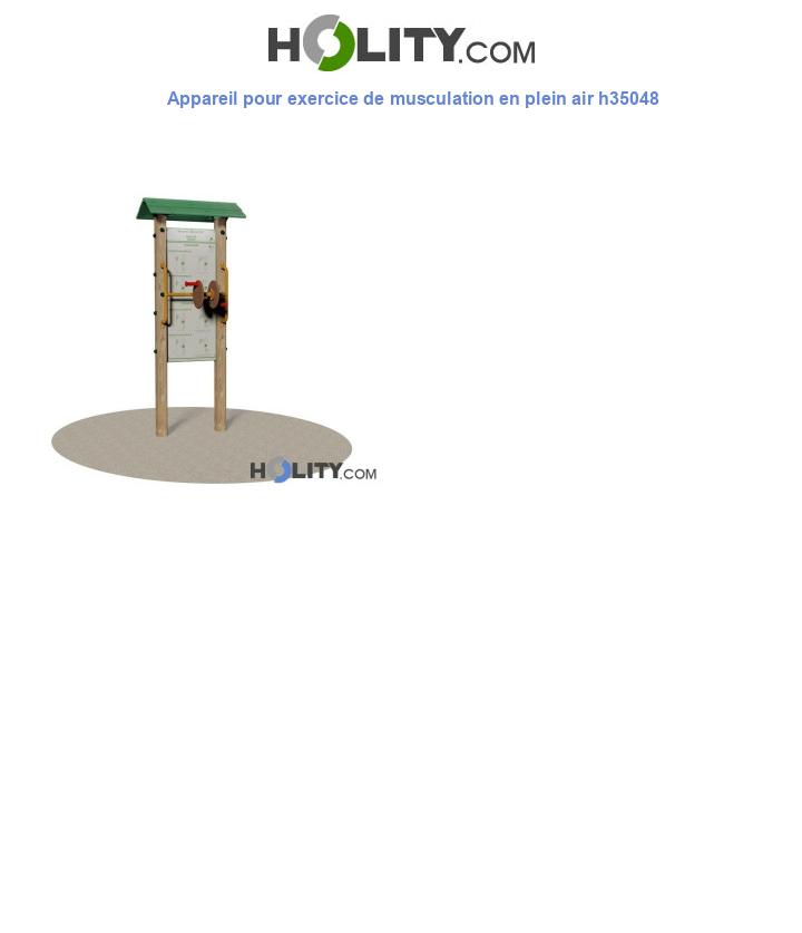 Appareil pour exercice de musculation en plein air h35048