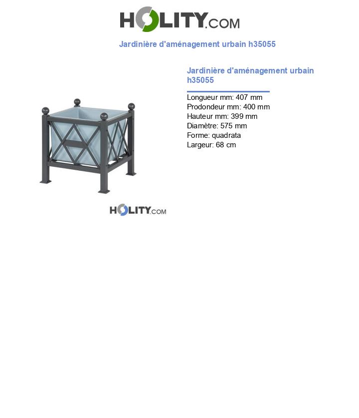 Jardinière d'aménagement urbain h35055