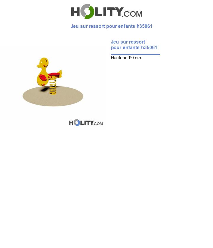 Jeu sur ressort pour enfants h35061