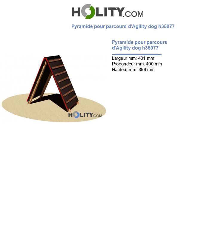 Pyramide pour parcours d'Agility dog h35077