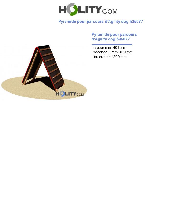 Pyramide pour parcours d'Agility dog h35077