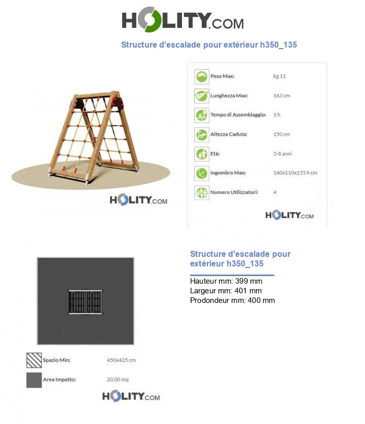 Structure d'escalade pour extérieur h350_135