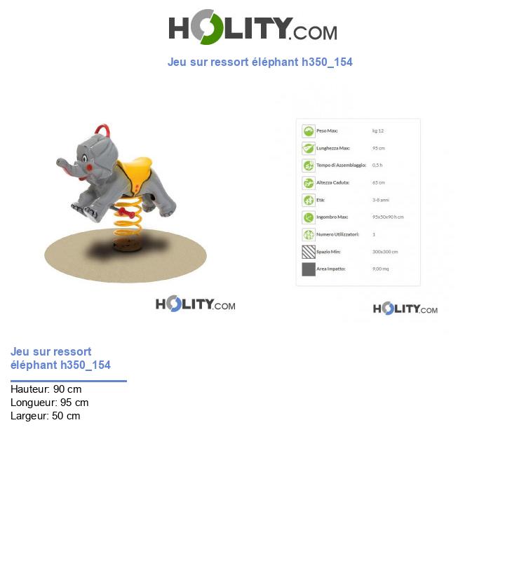 Jeu sur ressort éléphant h350_154