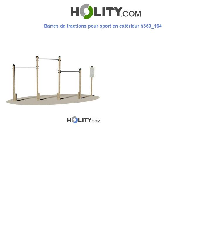 Barres de tractions pour sport en extérieur h350_164