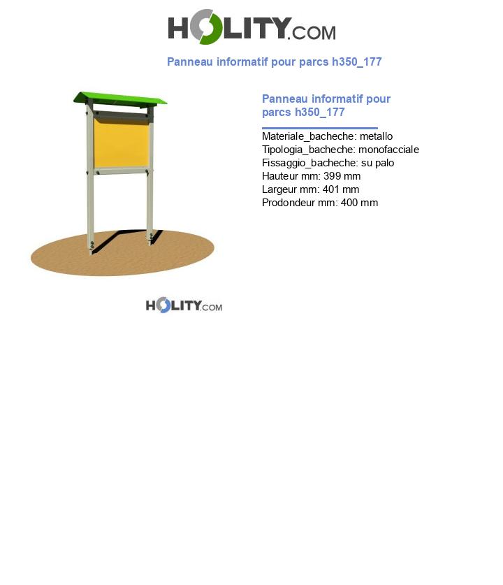 Panneau informatif pour parcs h350_177