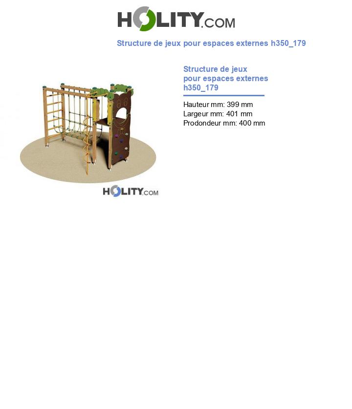 Structure de jeux pour espaces externes h350_179