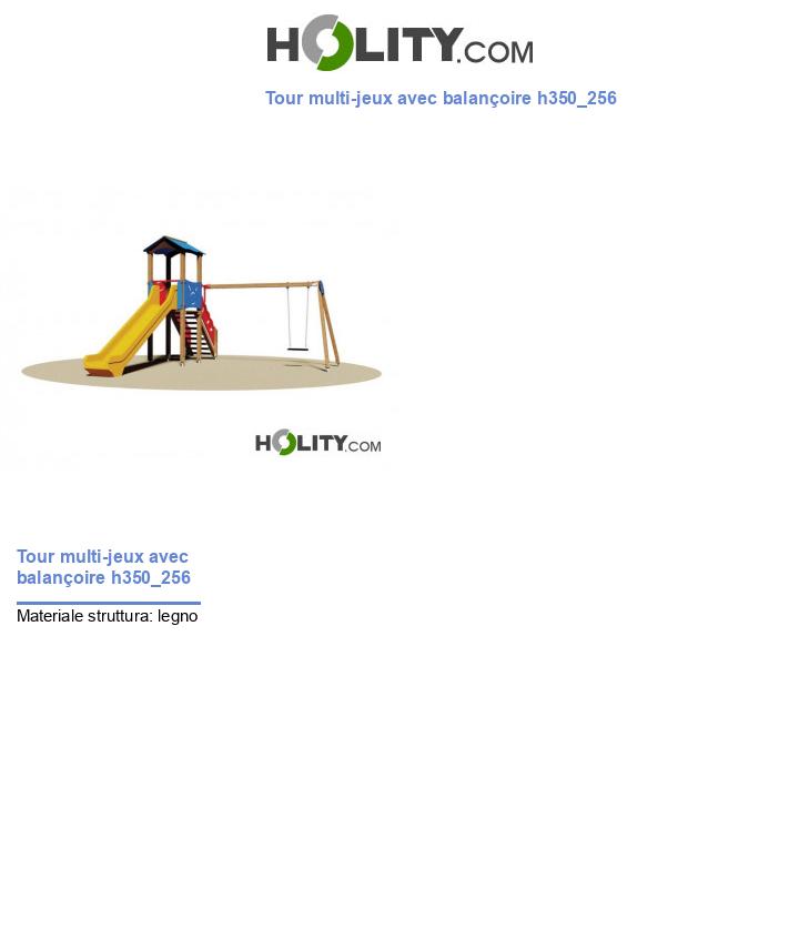 Tour multi-jeux avec balançoire h350_256