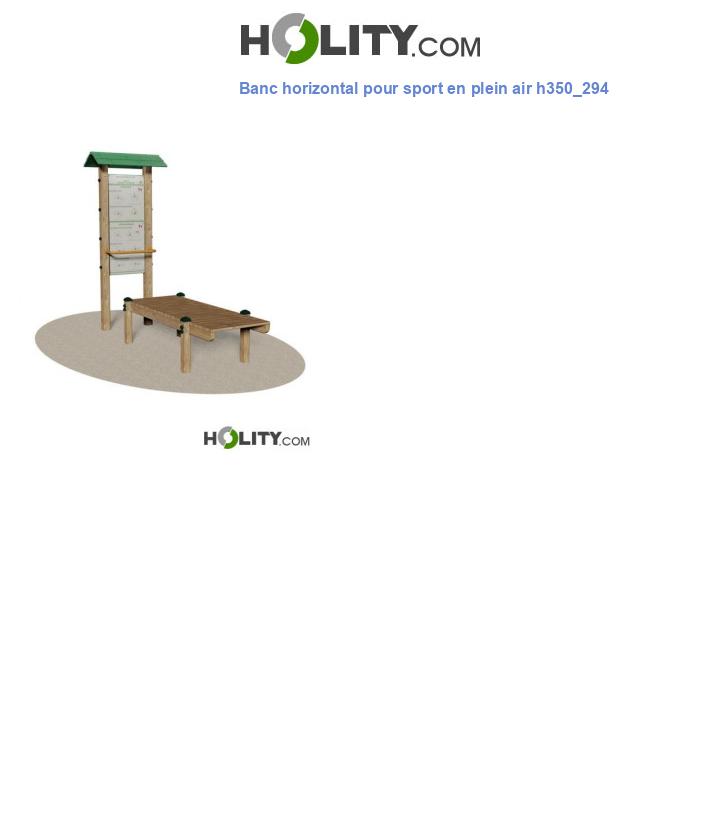 Banc horizontal pour sport en plein air h350_294