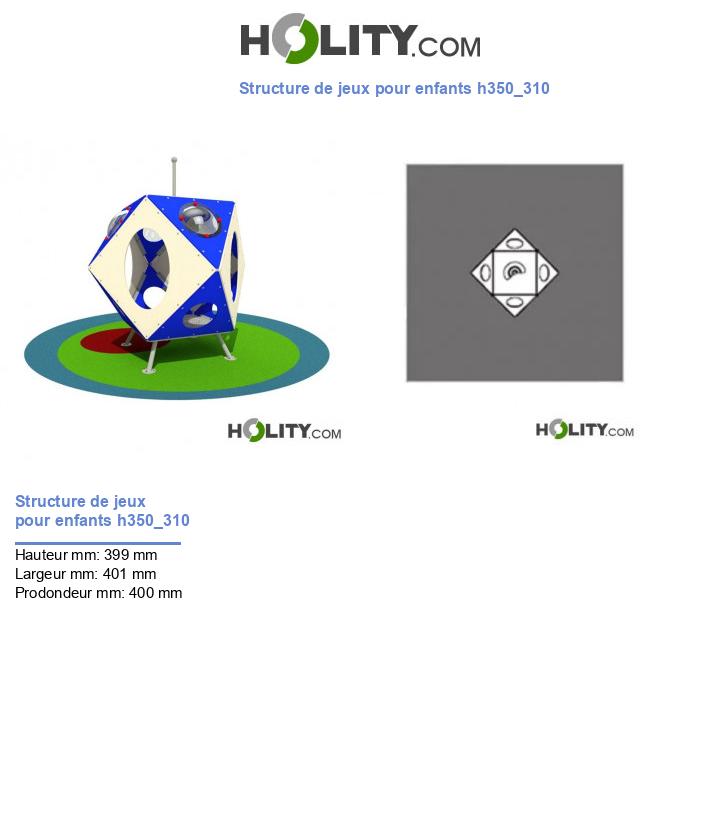 Structure de jeux pour enfants h350_310