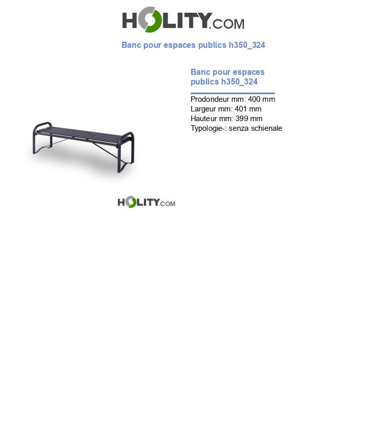 Banc pour espaces publics h350_324