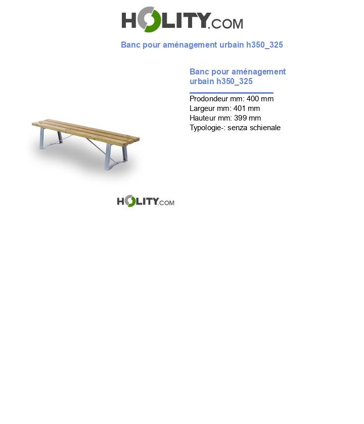 Banc pour aménagement urbain h350_325