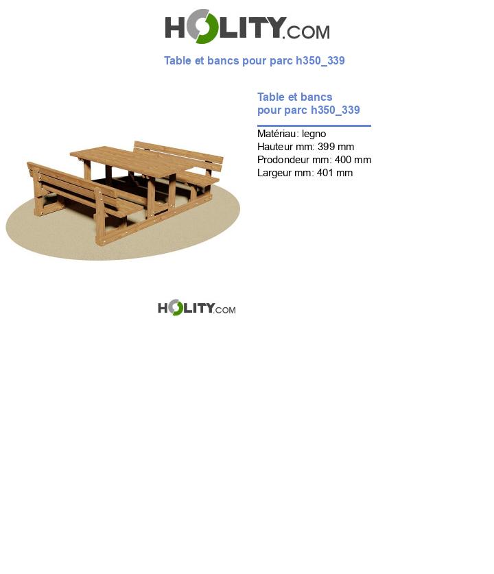 Table et bancs pour parc h350_339