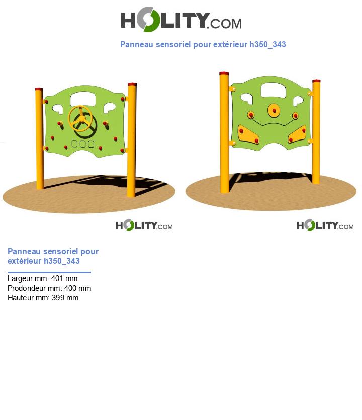 Panneau sensoriel pour extérieur h350_343