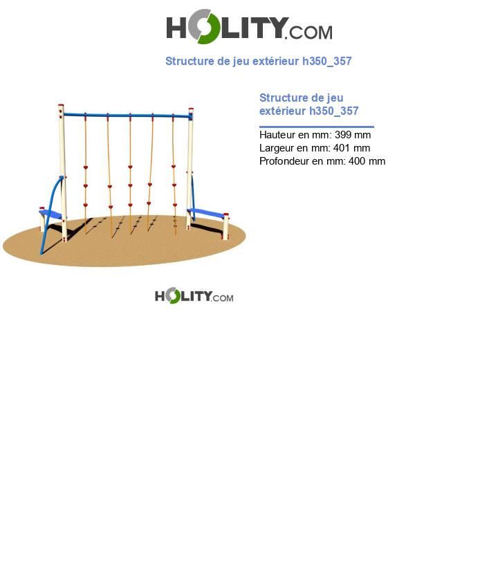 Structure de jeu extérieur h350_357