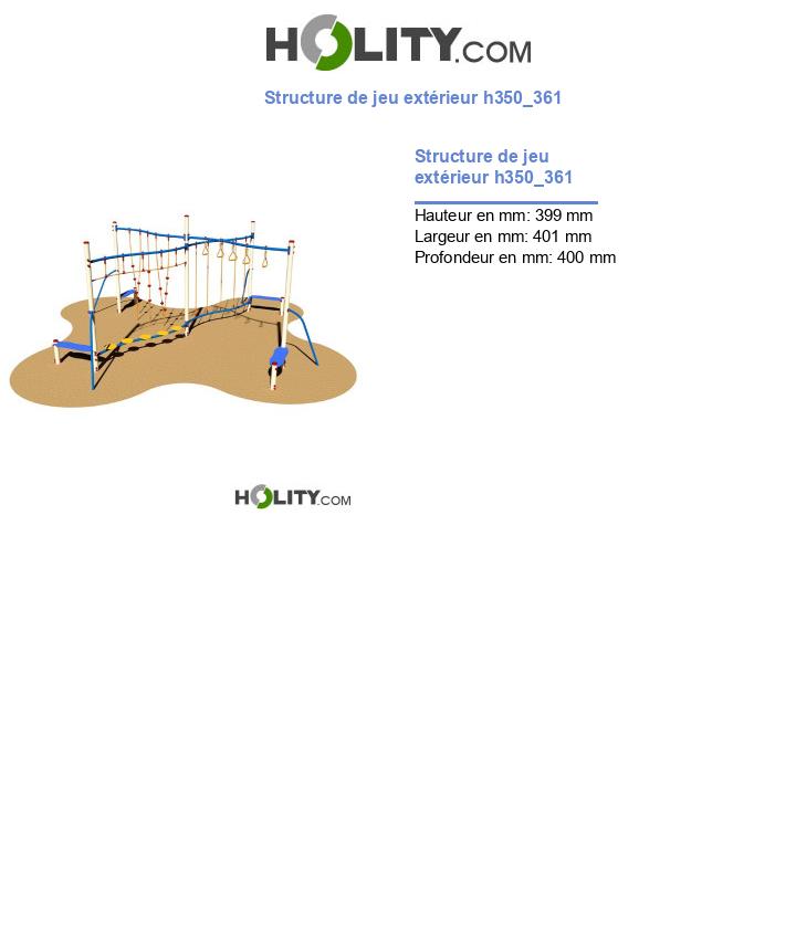 Structure de jeu extérieur h350_361