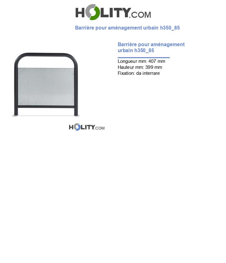 Barrière pour aménagement urbain h350_85