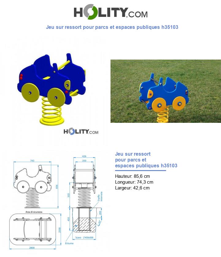 Jeu sur ressort pour parcs et espaces publiques h35103