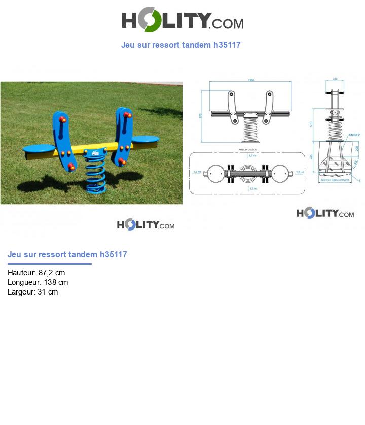 Jeu sur ressort tandem h35117