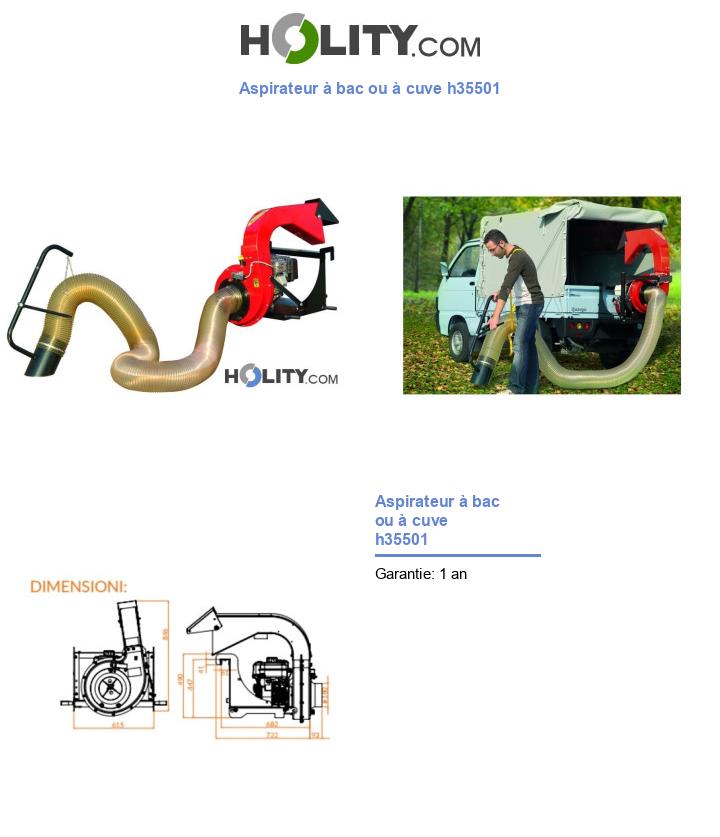 Aspirateur à bac ou à cuve h35501